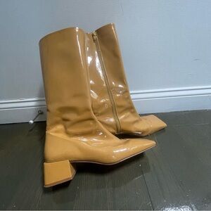 *SOLD* Miista Ember Teak Patent Boots